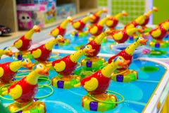 Colored ducks stock photos Colored ducks stock photos