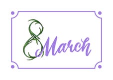 Lovely lilac 8 march holiday design template stock illustration Lovely lilac 8 march holiday design template stock illustration