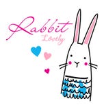 A lovely rabbit cartoon vector stock illustration A lovely rabbit cartoon vector stock illustration