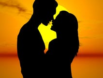 Lovers In The Sun Royalty Free Stock Photography Lovers In The Sun Royalty Free Stock Photography