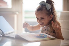 She loves to learn and read stock photo She loves to learn and read stock photo
