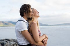 Loving couple embrace stock photos Loving couple embrace stock photos