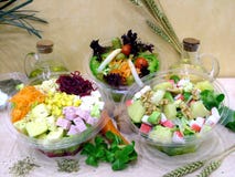 Healthy salads royalty free stock photography Healthy salads royalty free stock photography
