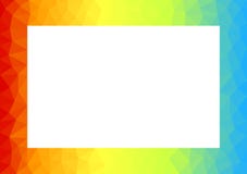 Rainbow triangles frame border stock illustration Rainbow triangles frame border stock illustration