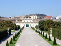 Lower Belvedere Palace Stock Image