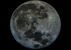 A Lua cheia olha como uma pedra imagens de stock A Lua cheia olha como uma pedra imagens de stock