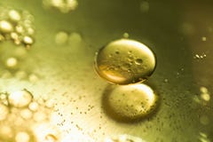 Lubrifique gotas e bolhas em uma superfície do motor da engrenagem do metal Foto do close up fotos de stock Lubrifique gotas e bolhas em uma superfície do motor da engrenagem do metal Foto do close up fotos de stock
