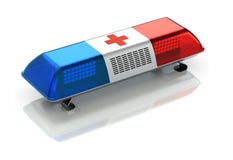 Luce di emergenza dell'ambulanza royalty illustrazione gratis Luce di emergenza dell'ambulanza royalty illustrazione gratis