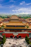 Luchtmening van de Verboden Stad Peking stock fotografie Luchtmening van de Verboden Stad Peking stock fotografie