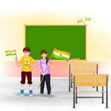 Ludzie z indianin flaga Zdjęcia Stock Ludzie z indianin flaga Zdjęcia Stock