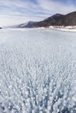 Luftbubblor i is av Baikal sjön royaltyfri fotografi Luftbubblor i is av Baikal sjön royaltyfri fotografi