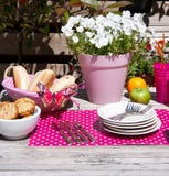 Lunch In The Summer Garden Stock Photo Lunch In The Summer Garden Stock Photo