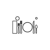 Lunch tabelletikettsymbol Kan användas för rengöringsduken, logoen, den mobila appen, UI, UX stock illustrationer Lunch tabelletikettsymbol Kan användas för rengöringsduken, logoen, den mobila appen, UI, UX stock illustrationer