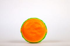 Lunchbox in the form of a yellow hamburger for preserving and carrying homemade food or sandwiches during working day. The symbol stock photo Lunchbox in the form of a yellow hamburger for preserving and carrying homemade food or sandwiches during working day. The symbol stock photo
