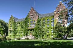 Lund University Library covered by Ivy, Sweden