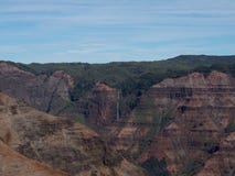 Lush Mountains of Waimea Canyon stock image Lush Mountains of Waimea Canyon stock image