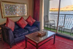 Luxor Egipt 18 05 2018 wn?trze i pokoje Steigenberger Minerva P?ywamy statkiem ??dkowatego hotel obrazy stock Luxor Egipt 18 05 2018 wn?trze i pokoje Steigenberger Minerva P?ywamy statkiem ??dkowatego hotel obrazy stock
