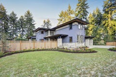 Luxurious new construction home in Bellevue, WA royalty free stock photography Luxurious new construction home in Bellevue, WA royalty free stock photography