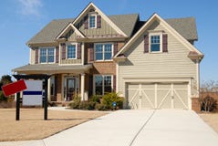 Luxurious New House For Sale Stock Photo - Image: 23245188