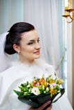 Luxury bride with a bouquet of flowers stock photo Luxury bride with a bouquet of flowers stock photo