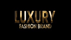 Luxury fashion brand - text animation