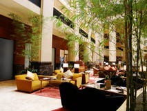 Luxury hotel lobby restaurant
