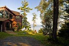 Luxury Log Cabin on a Lake