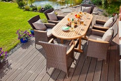 Luxury Rattan Garden Furniture Stock Photo Luxury Rattan Garden Furniture Stock Photo