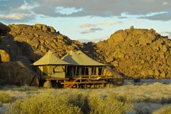 Luxury safari camp Namibia stock photos Luxury safari camp Namibia stock photos