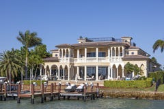 Luxury villa in Naples, Florida royalty free stock photos Luxury villa in Naples, Florida royalty free stock photos
