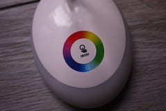 Luz com a luz do diodo emissor de luz e do RGB Interruptor claro, fotografia de stock Luz com a luz do diodo emissor de luz e do RGB Interruptor claro, fotografia de stock