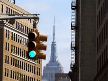Luz da skyline de New York City fotografia de stock royalty free Luz da skyline de New York City fotografia de stock royalty free