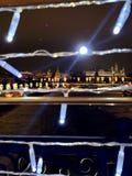 Luzes da cidade de Moscou e o kremlin foto de stock royalty free Luzes da cidade de Moscou e o kremlin foto de stock royalty free