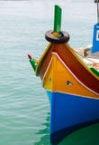 Luzzu, bateaux de pêche observés traditionnels image libre de droits Luzzu, bateaux de pêche observés traditionnels image libre de droits