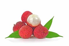 Lychee on white background royalty free stock image Lychee on white background royalty free stock image