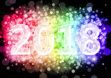 2018 lyckliga nya år stock illustrationer 2018 lyckliga nya år stock illustrationer
