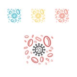 Lymphocytes som anfaller virus, fodrar symbolen Medicinsk illustration för vektor på immunitet stock illustrationer Lymphocytes som anfaller virus, fodrar symbolen Medicinsk illustration för vektor på immunitet stock illustrationer
