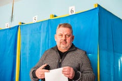 Lysychansk, Украина - избрание 03-31-2019 из президента Украины стоковое фото Lysychansk, Украина - избрание 03-31-2019 из президента Украины стоковое фото