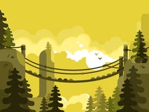 Lägenhet för design för upphängningbro stock illustrationer Lägenhet för design för upphängningbro stock illustrationer