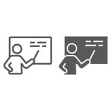 Lärarelinje och skårasymbol, skola och utbildning, utbildande teckenvektordiagram, en linjär modell på en vit bakgrund royaltyfri illustrationer Lärarelinje och skårasymbol, skola och utbildning, utbildande teckenvektordiagram, en linjär modell på en vit bakgrund royaltyfri illustrationer