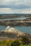 Lågvatten på ön Ile de brehat i Brittany Royaltyfria Bilder Lågvatten på ön Ile de brehat i Brittany Royaltyfria Bilder