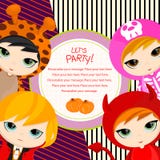Låt oss party royaltyfri illustrationer Låt oss party royaltyfri illustrationer