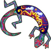 Lézard de Kokopelli illustration stock Lézard de Kokopelli illustration stock