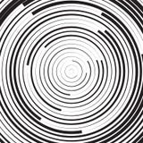 Línea concéntrica blanco y negro fondo o efecto dominó del círculo libre illustration Línea concéntrica blanco y negro fondo o efecto dominó del círculo libre illustration