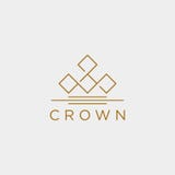línea elegante elemento de la corona del icono del ejemplo del vector de la plantilla del logotipo ilustración del vector línea elegante elemento de la corona del icono del ejemplo del vector de la plantilla del logotipo ilustración del vector