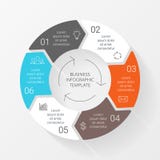 Línea flechas del vector del círculo infographic modelo libre illustration Línea flechas del vector del círculo infographic modelo libre illustration