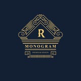 Línea monograma de los gráficos Diseño del logotipo del arte elegante emblema Plantilla agraciada libre illustration Línea monograma de los gráficos Diseño del logotipo del arte elegante emblema Plantilla agraciada libre illustration