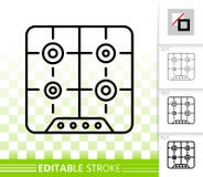 Línea negra simple icono del avellanador del vector stock de ilustración Línea negra simple icono del avellanador del vector stock de ilustración