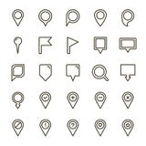 Línea plana icono libre illustration Línea plana icono libre illustration