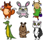 Löjliga djur vektor illustrationer Löjliga djur vektor illustrationer